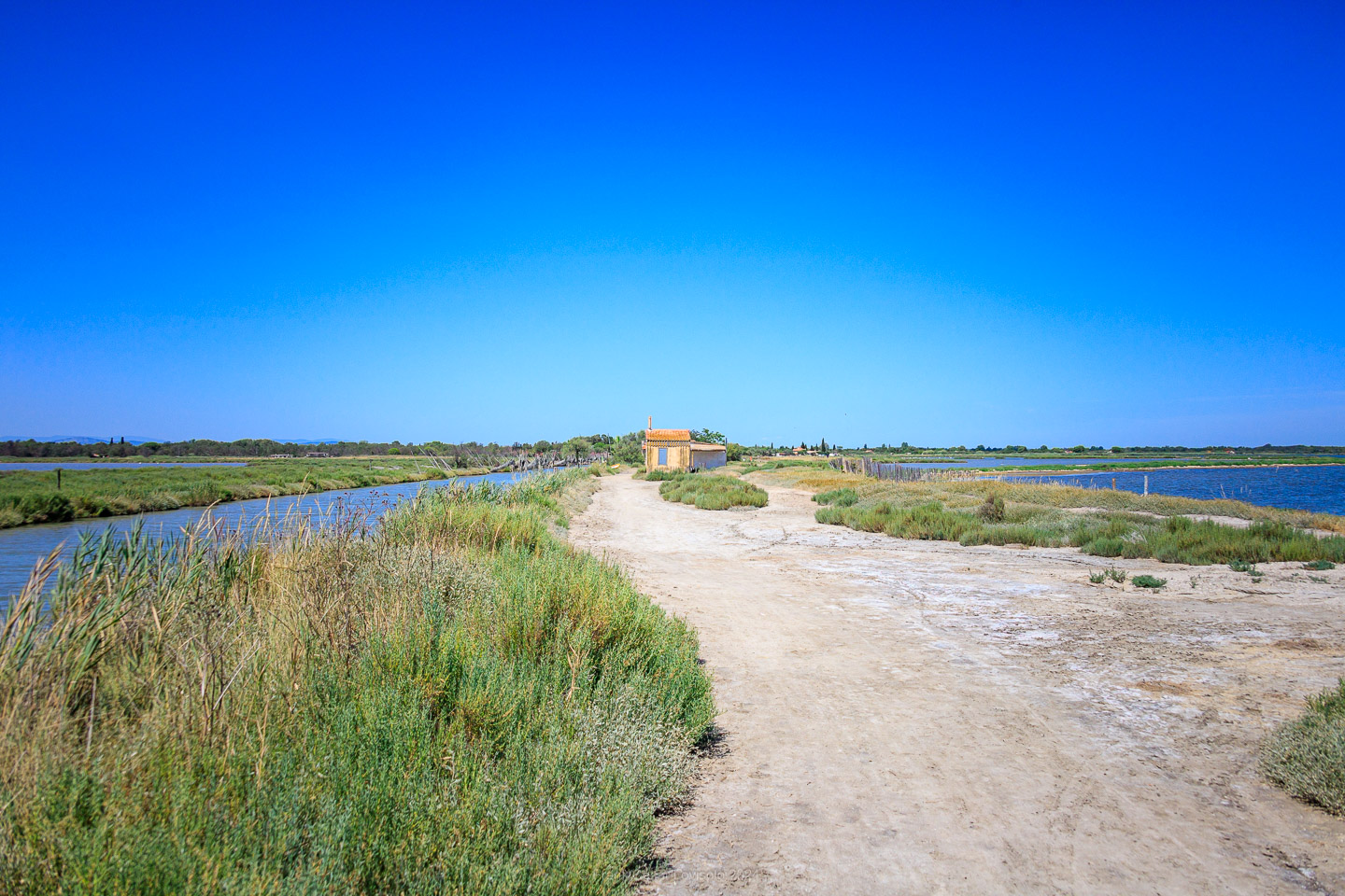 La Pointe du Salaison,Étang de l'Or,Mauguio,Jacques Sourth - Voyage - Frank César LOVISOLO - Ballade bucolique, jusqu'à la Pointe du Salaison, située sur l'Etang de l'Or à 4km de Mauguio et, quasiment, en face de La Grande-Motte qui, avec son incomparable architecture traditionnelle à la région, a su retenir les touristes, sandales-chaussettes, peu propices à la rêverie et néfastes à la photographie!