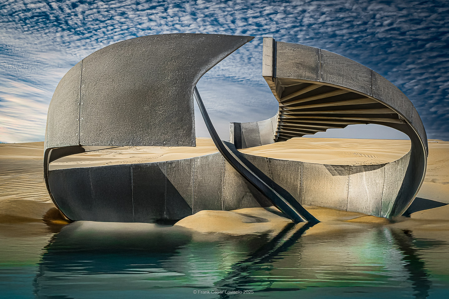 Memorial for sailors lost at sea.