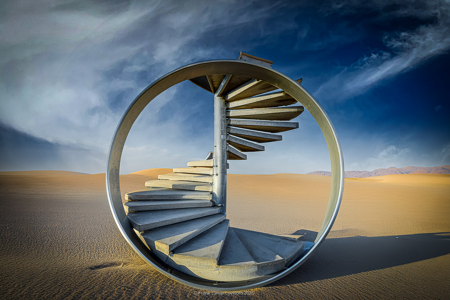 Staircase to go in circles.