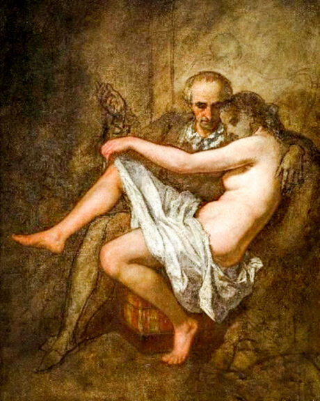 Baudelaire et Apollonie,Thomas Couture, 1860