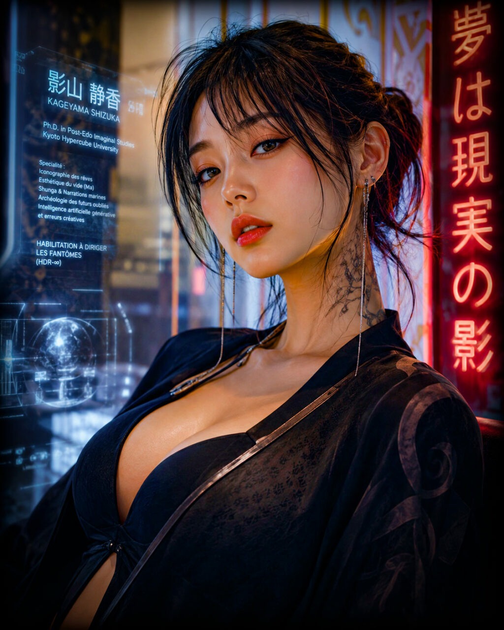 Portrait de Shizuka Kageyama (静香 影山) : historienne de l'art virtuelle