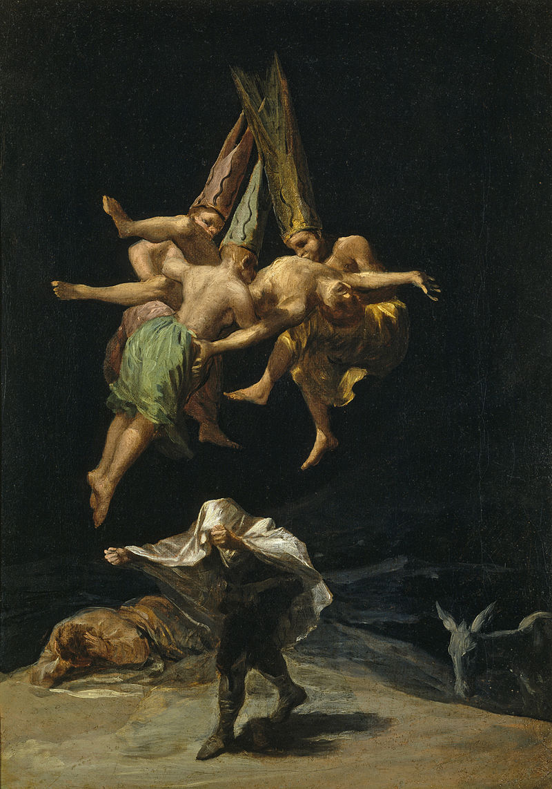 Le Vol des Sorcières (1797) de Francisco de Goya (Musée du Prado)