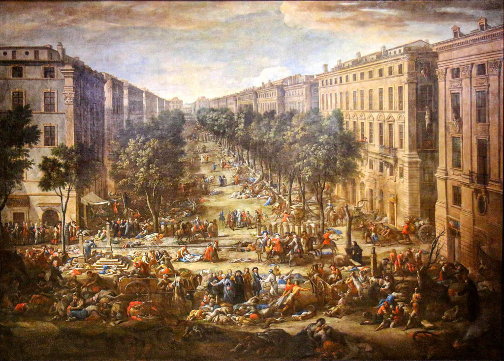 pandémie Michelv Serre - Peste-Cours Belsunce Marseille 1721