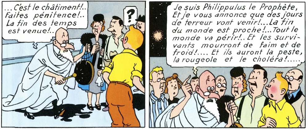 Tintin, Virus, Pandémie