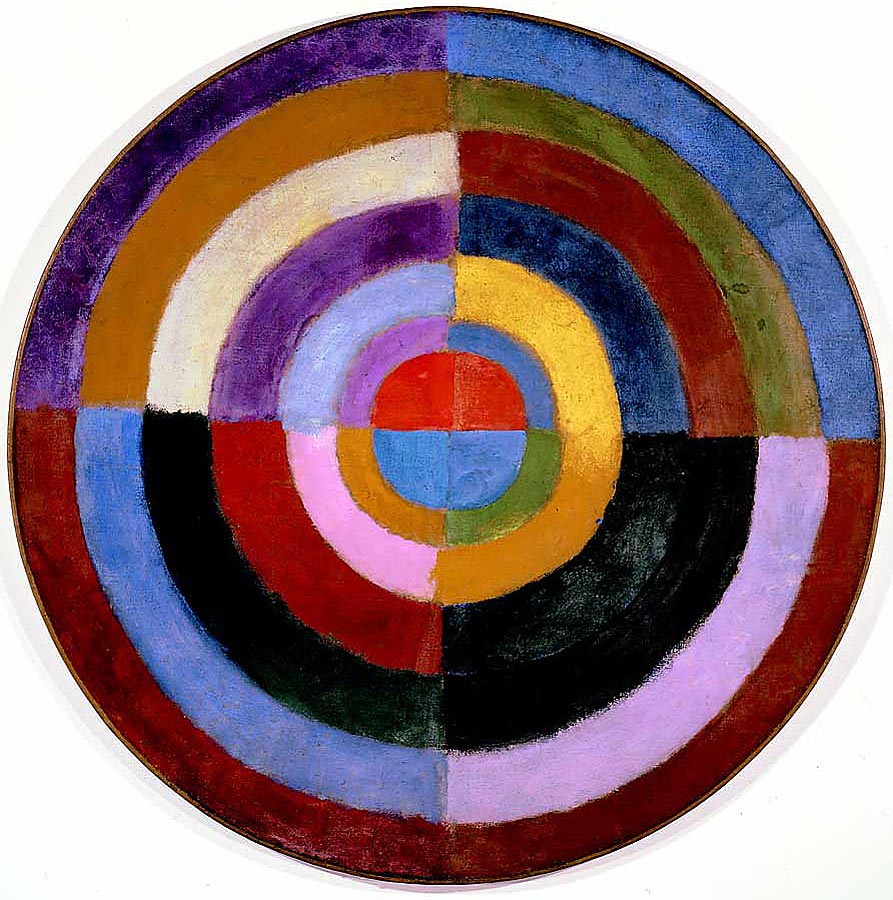 Robert Delaunay. Le Premier Disque , 1912-1913, huile sur toile circulaire.