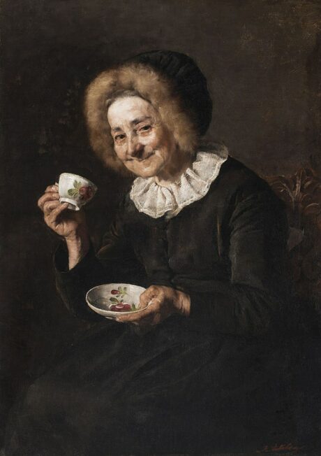 Ivana Kobilca - Kofetarica<br>( La Buveuse de café, 1888 )