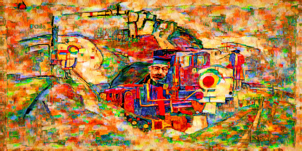Autoportrait locomotive vapeur IMA 004