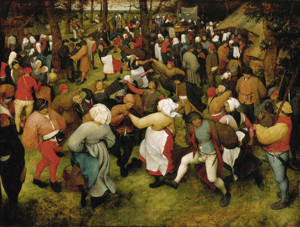 Pieter Brueghel l'Ancien : La Danse de la mariée en plein air