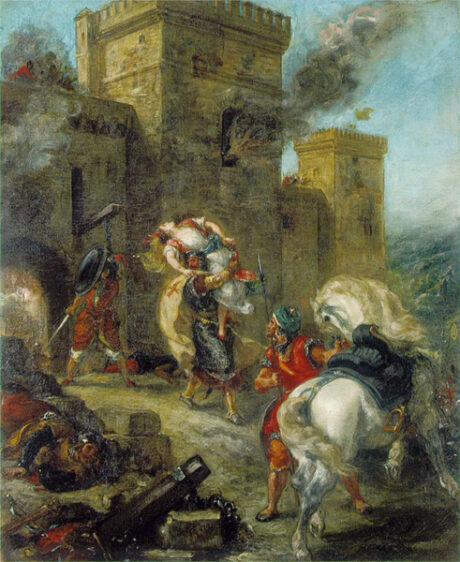 L'enlèvement de Rebecca, Eugène Delacroix