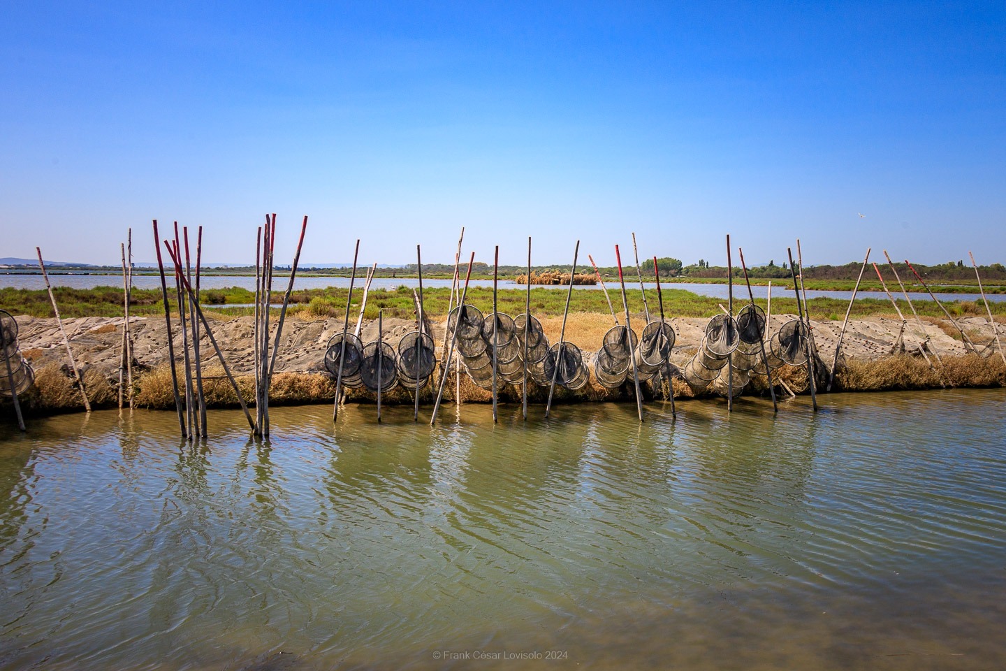 - Pour en finir avec le jugement de dieu - Frank César LOVISOLO - Ballade bucolique, jusqu'à la Pointe du Salaison, située sur l'Etang de l'Or à 4km de Mauguio et, quasiment, en face de La Grande-Motte qui, avec son incomparable architecture traditionnelle à la région, a su retenir les touristes, sandales-chaussettes, peu propices à la rêverie et néfastes à la photographie!