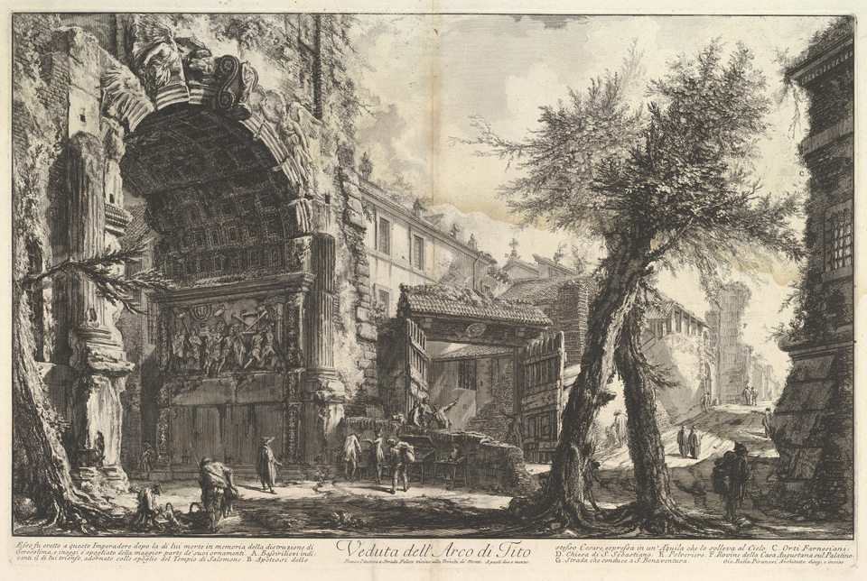 Piranèse : Arc de Titus (1748).